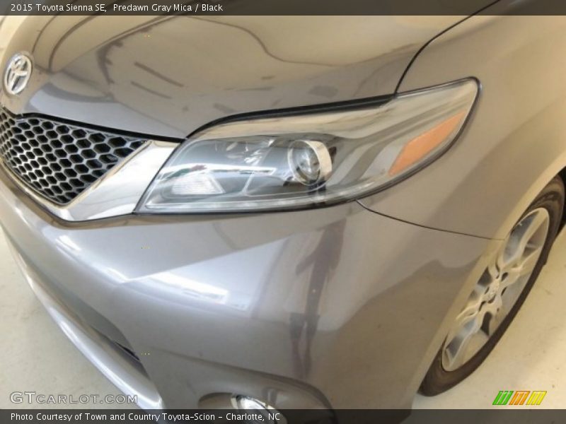 Predawn Gray Mica / Black 2015 Toyota Sienna SE