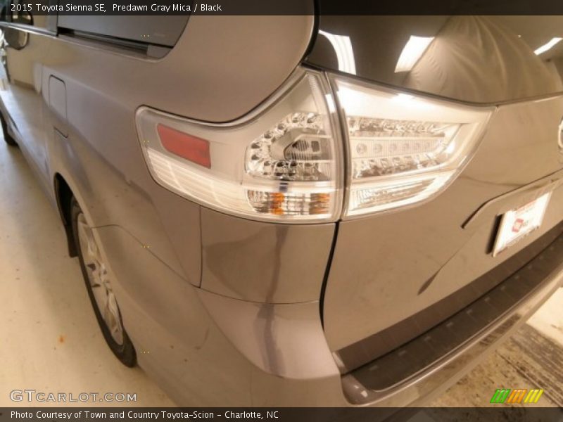 Predawn Gray Mica / Black 2015 Toyota Sienna SE