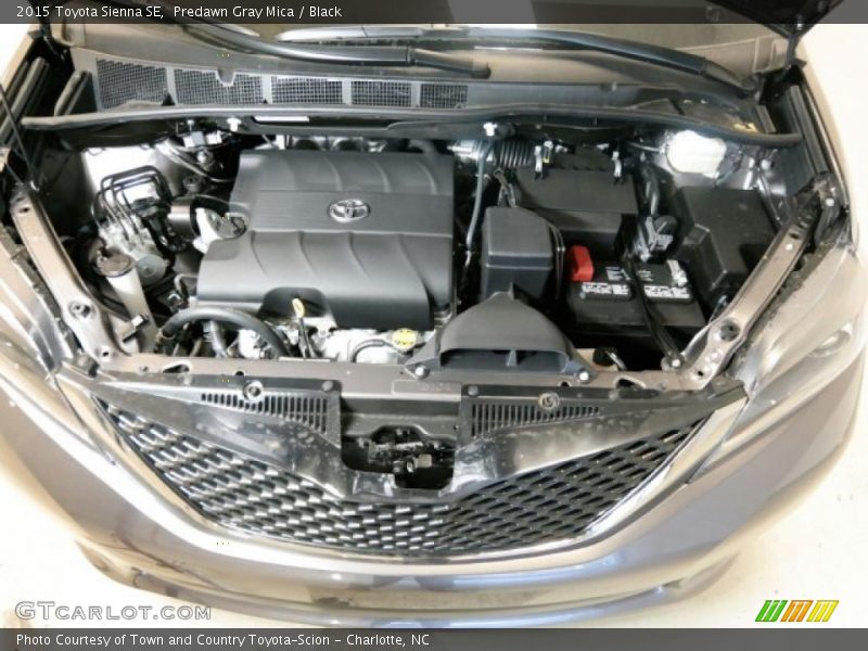 Predawn Gray Mica / Black 2015 Toyota Sienna SE