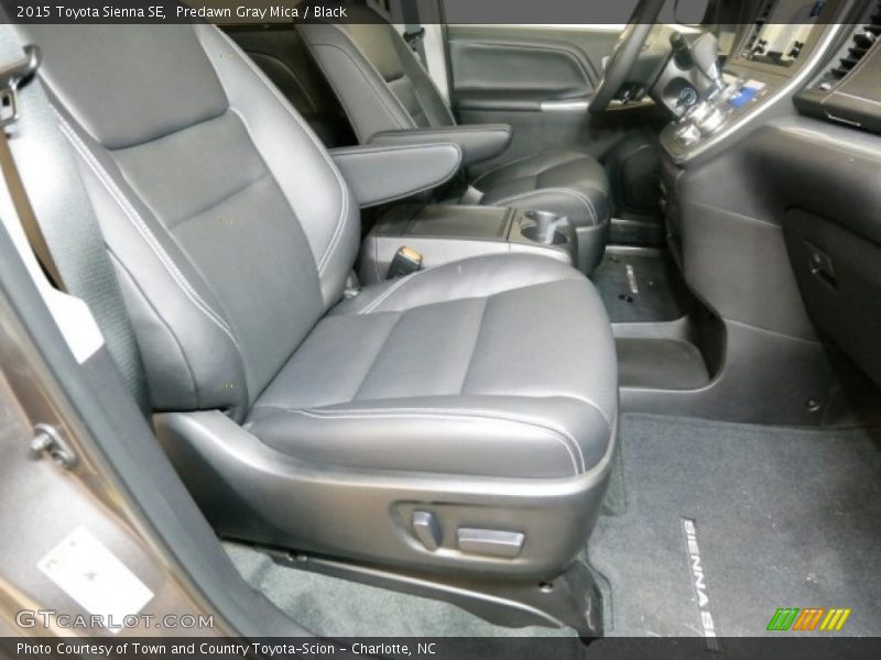 Predawn Gray Mica / Black 2015 Toyota Sienna SE
