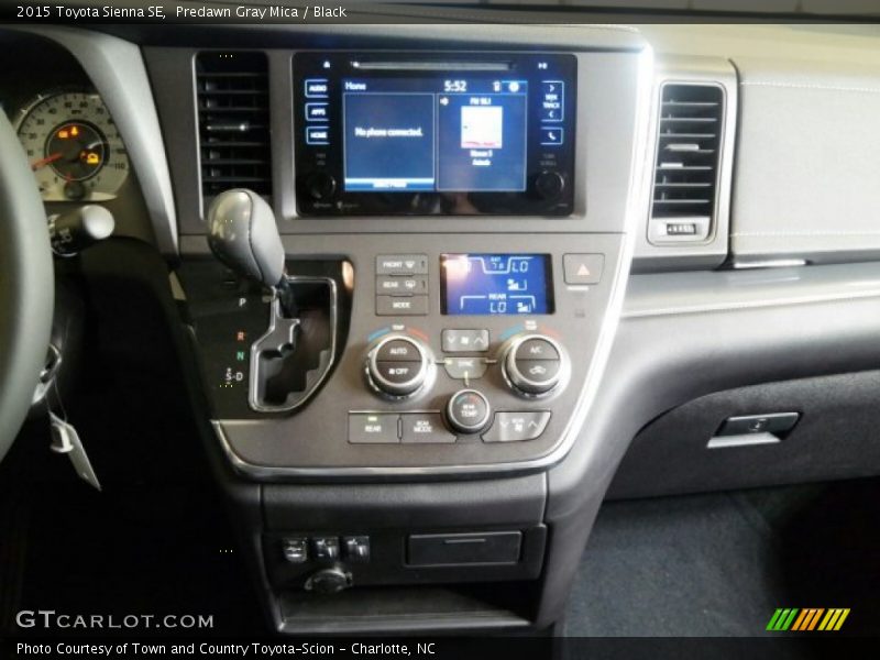 Predawn Gray Mica / Black 2015 Toyota Sienna SE