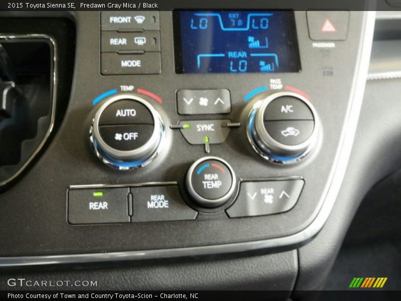 Predawn Gray Mica / Black 2015 Toyota Sienna SE