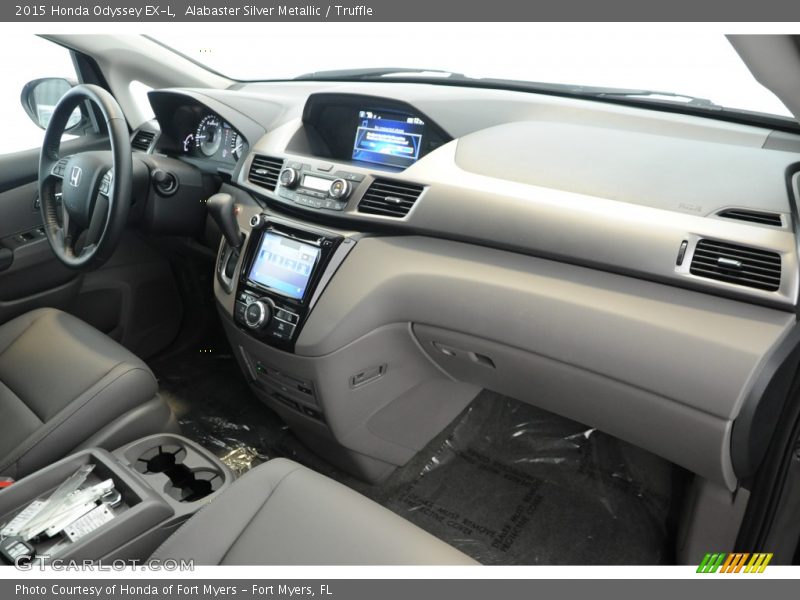 Alabaster Silver Metallic / Truffle 2015 Honda Odyssey EX-L