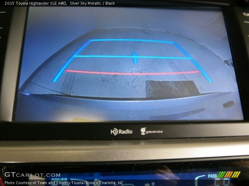 Silver Sky Metallic / Black 2015 Toyota Highlander XLE AWD