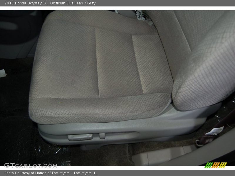 Obsidian Blue Pearl / Gray 2015 Honda Odyssey LX