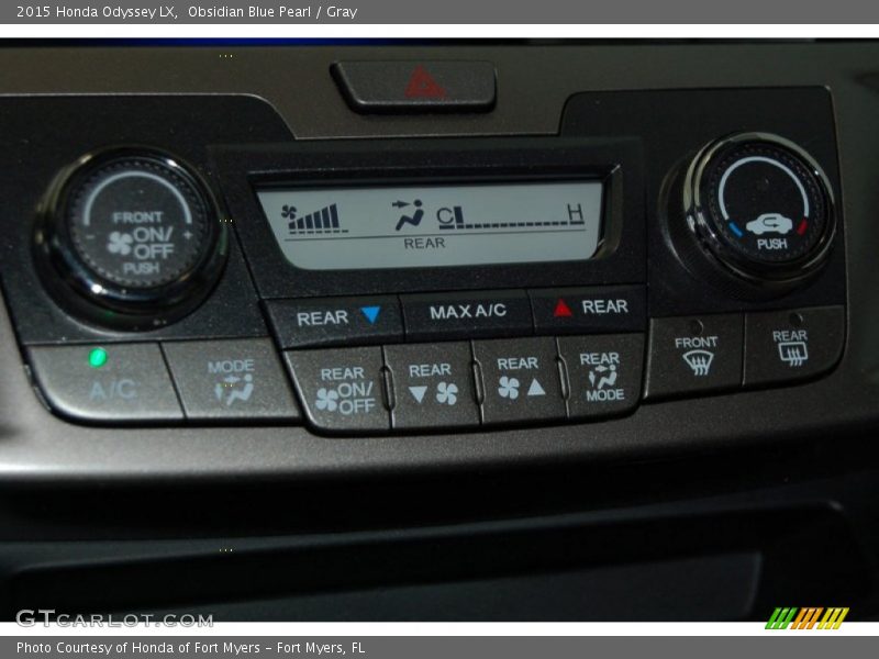 Obsidian Blue Pearl / Gray 2015 Honda Odyssey LX