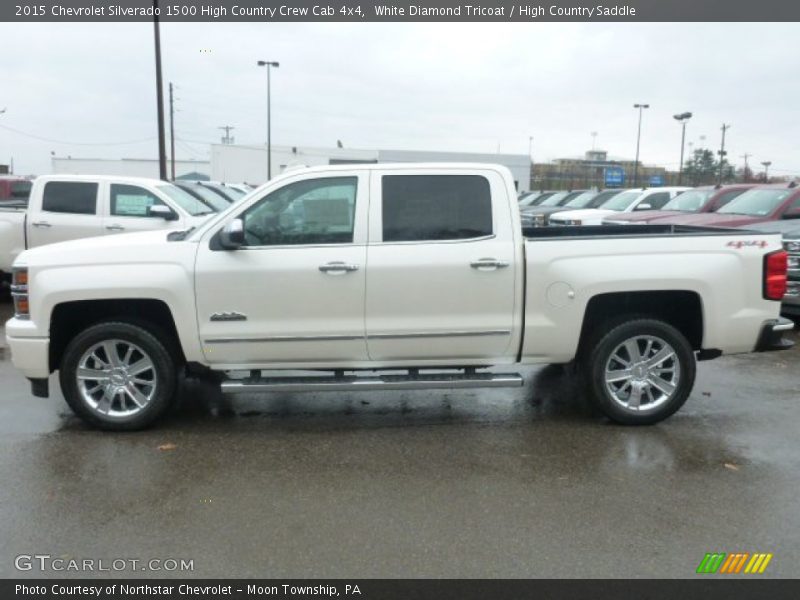 White Diamond Tricoat / High Country Saddle 2015 Chevrolet Silverado 1500 High Country Crew Cab 4x4