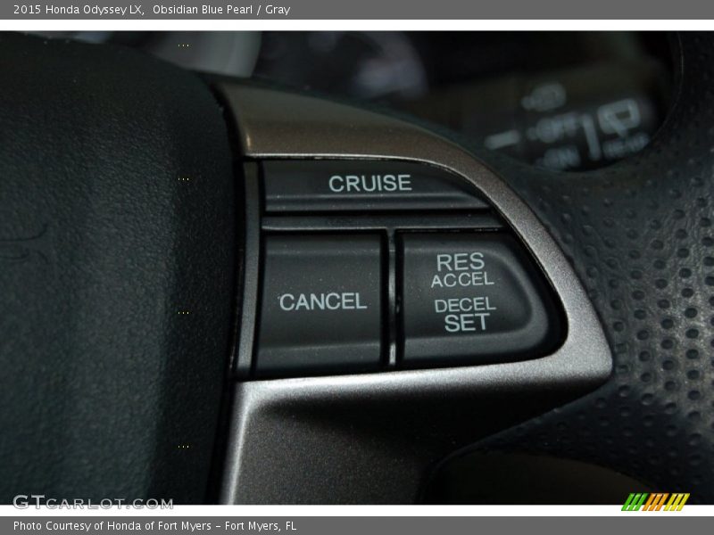 Obsidian Blue Pearl / Gray 2015 Honda Odyssey LX