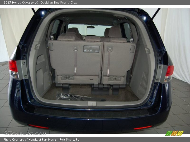 Obsidian Blue Pearl / Gray 2015 Honda Odyssey LX