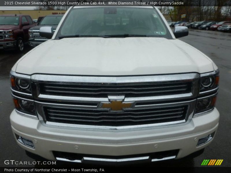 White Diamond Tricoat / High Country Saddle 2015 Chevrolet Silverado 1500 High Country Crew Cab 4x4