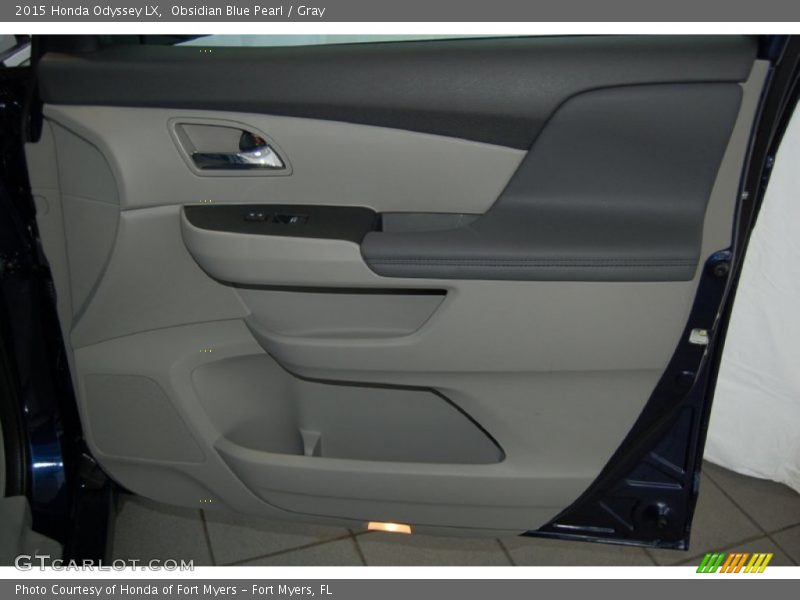 Obsidian Blue Pearl / Gray 2015 Honda Odyssey LX