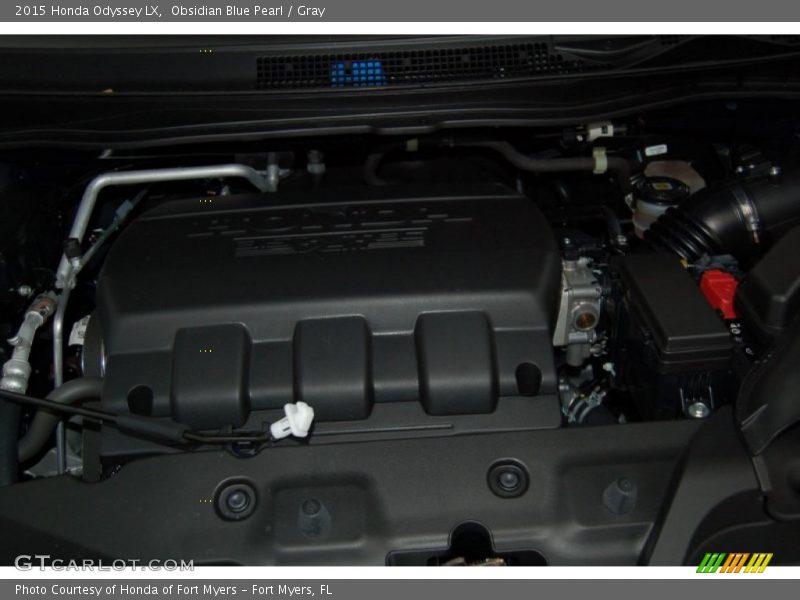 Obsidian Blue Pearl / Gray 2015 Honda Odyssey LX