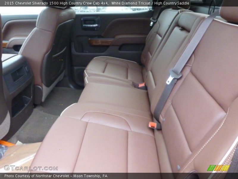 Rear Seat of 2015 Silverado 1500 High Country Crew Cab 4x4