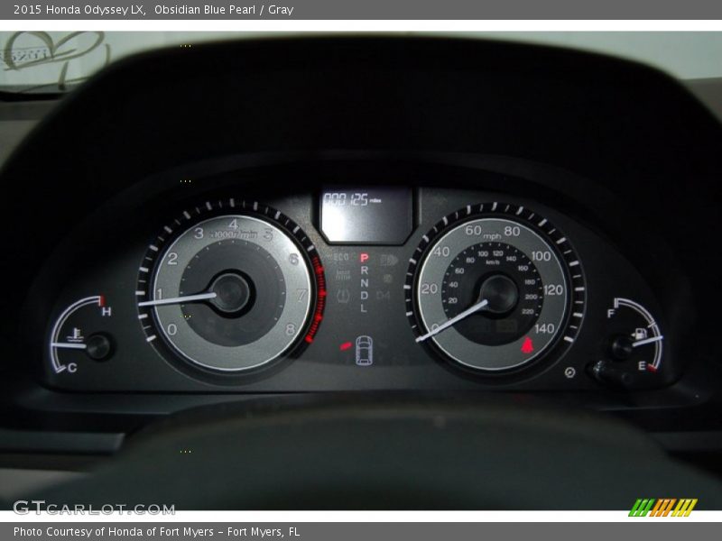 Obsidian Blue Pearl / Gray 2015 Honda Odyssey LX