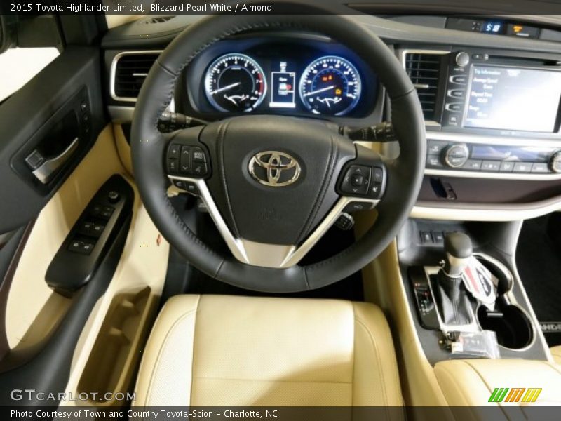 Blizzard Pearl White / Almond 2015 Toyota Highlander Limited