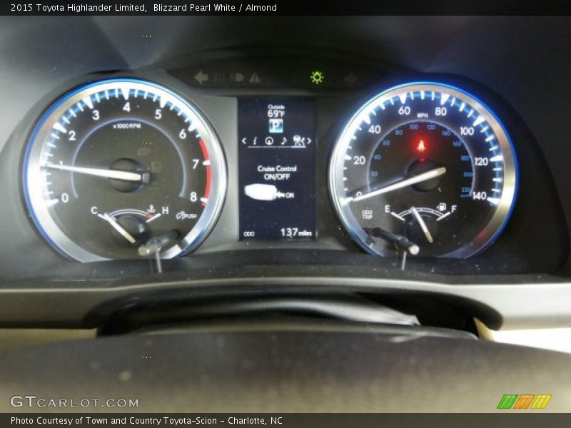 Blizzard Pearl White / Almond 2015 Toyota Highlander Limited