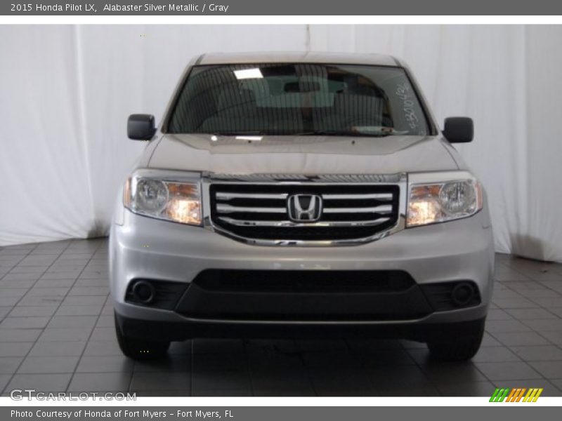 Alabaster Silver Metallic / Gray 2015 Honda Pilot LX