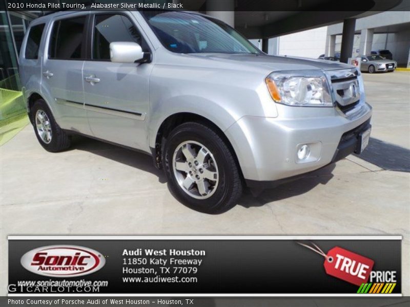 Alabaster Silver Metallic / Black 2010 Honda Pilot Touring