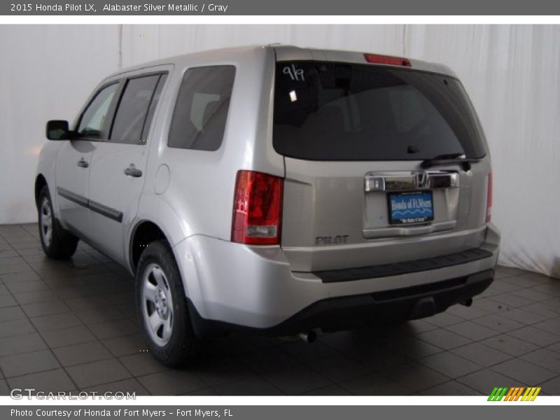 Alabaster Silver Metallic / Gray 2015 Honda Pilot LX