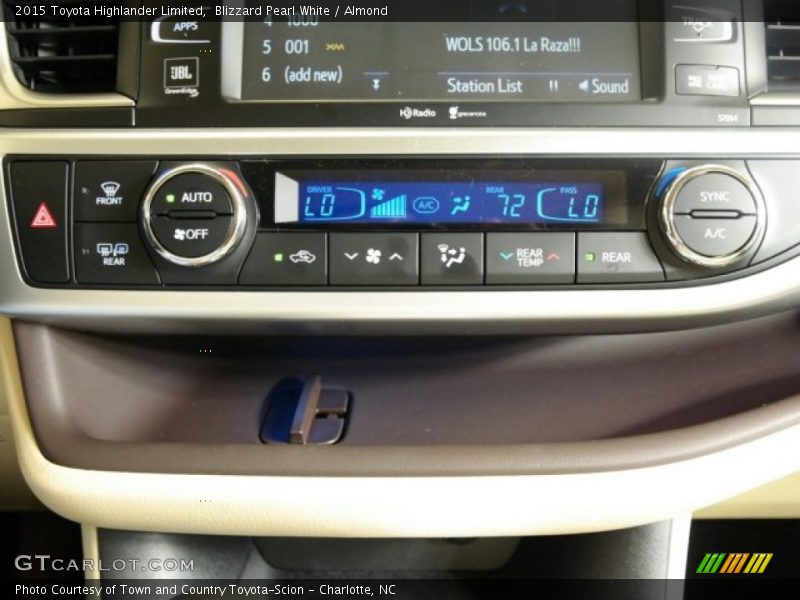Blizzard Pearl White / Almond 2015 Toyota Highlander Limited