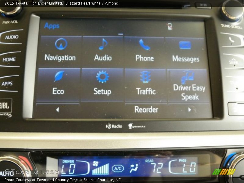Blizzard Pearl White / Almond 2015 Toyota Highlander Limited