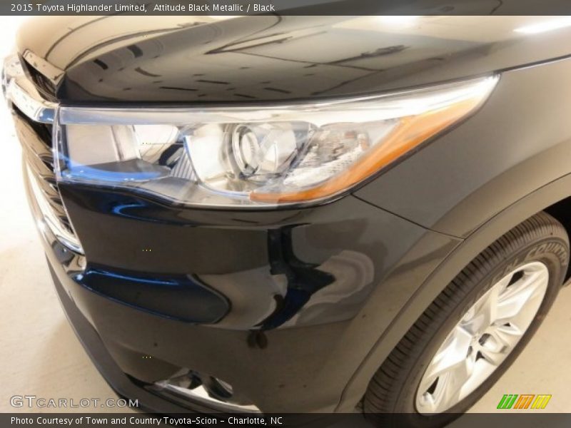 Attitude Black Metallic / Black 2015 Toyota Highlander Limited