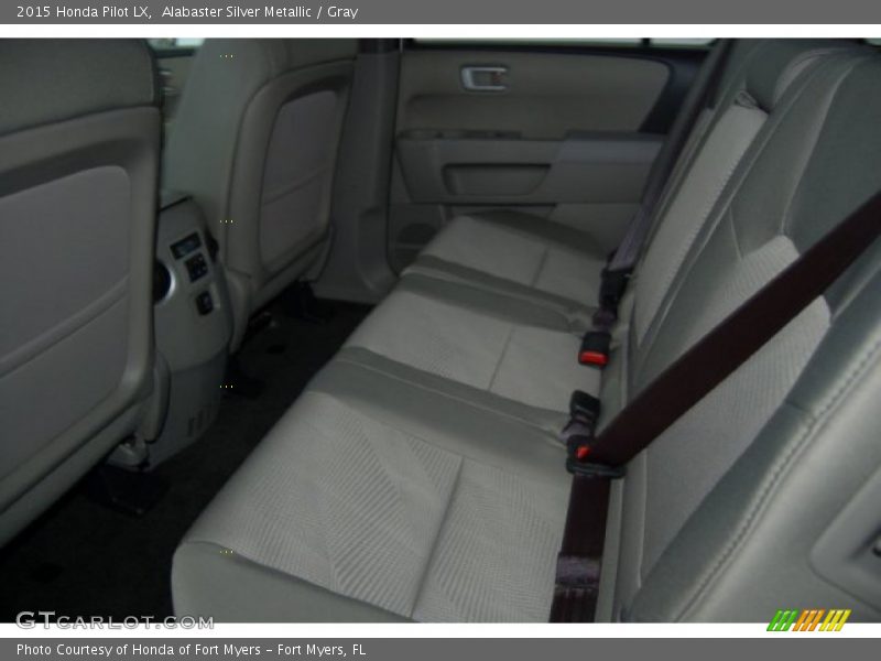 Alabaster Silver Metallic / Gray 2015 Honda Pilot LX