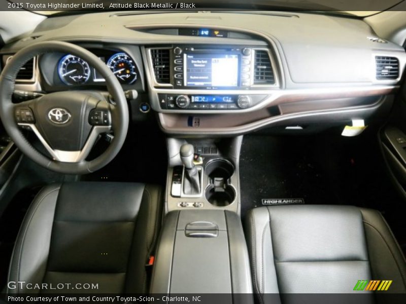 Attitude Black Metallic / Black 2015 Toyota Highlander Limited