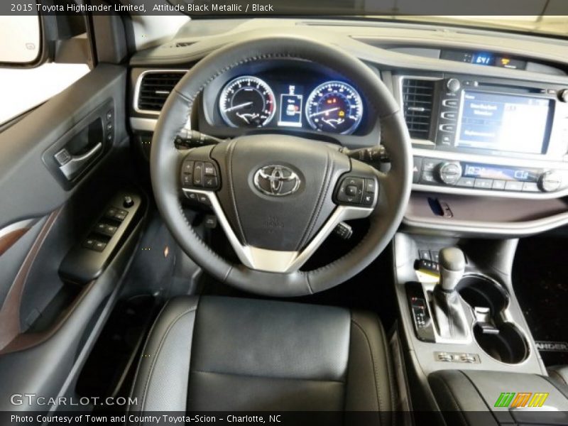 Attitude Black Metallic / Black 2015 Toyota Highlander Limited