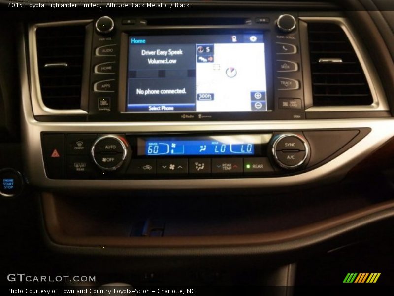 Attitude Black Metallic / Black 2015 Toyota Highlander Limited