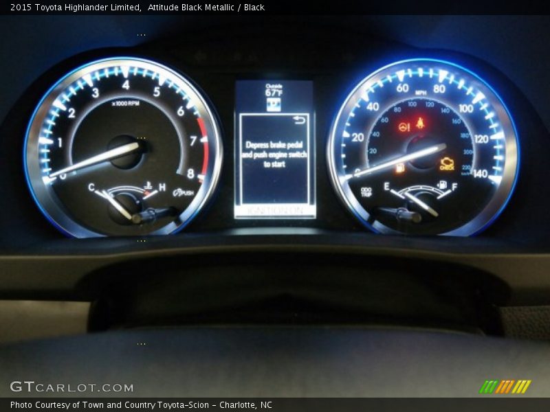 Attitude Black Metallic / Black 2015 Toyota Highlander Limited