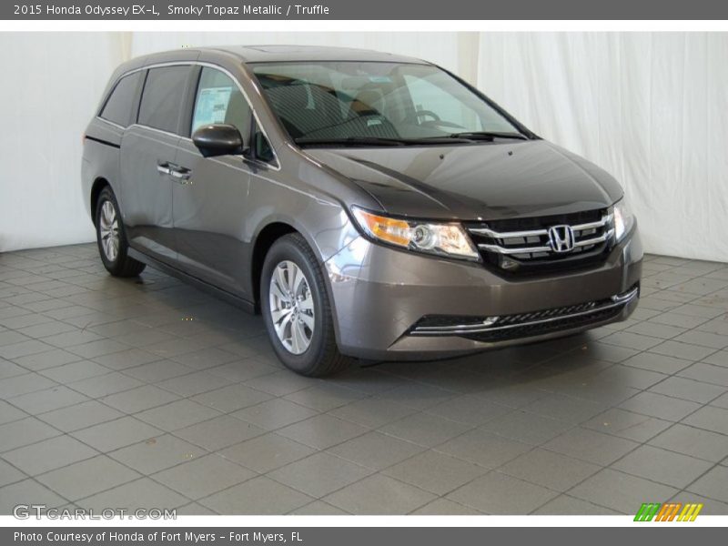 Smoky Topaz Metallic / Truffle 2015 Honda Odyssey EX-L