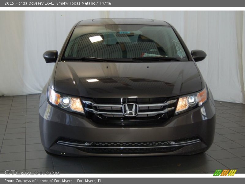 Smoky Topaz Metallic / Truffle 2015 Honda Odyssey EX-L