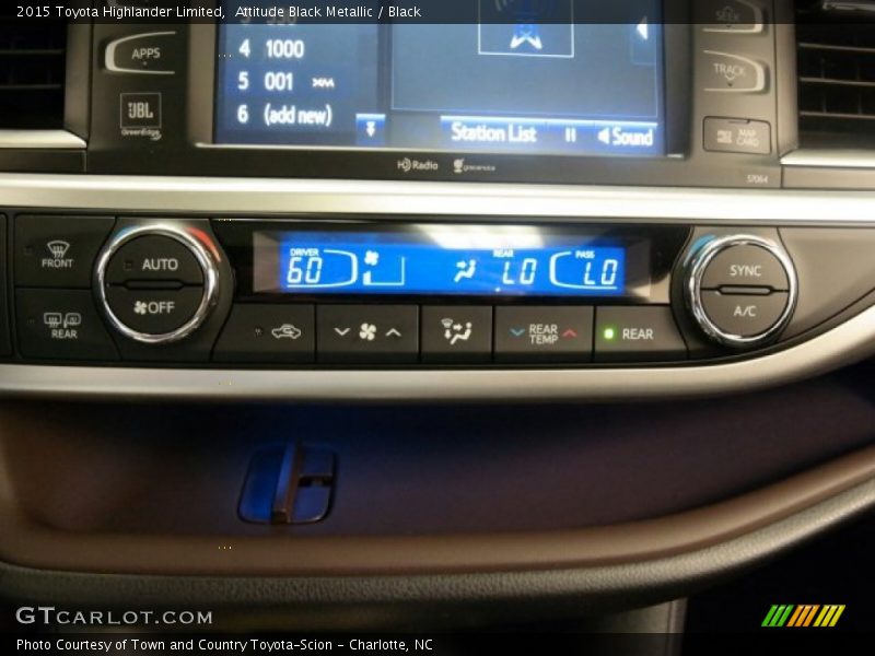Attitude Black Metallic / Black 2015 Toyota Highlander Limited
