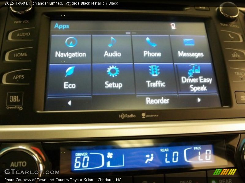 Attitude Black Metallic / Black 2015 Toyota Highlander Limited
