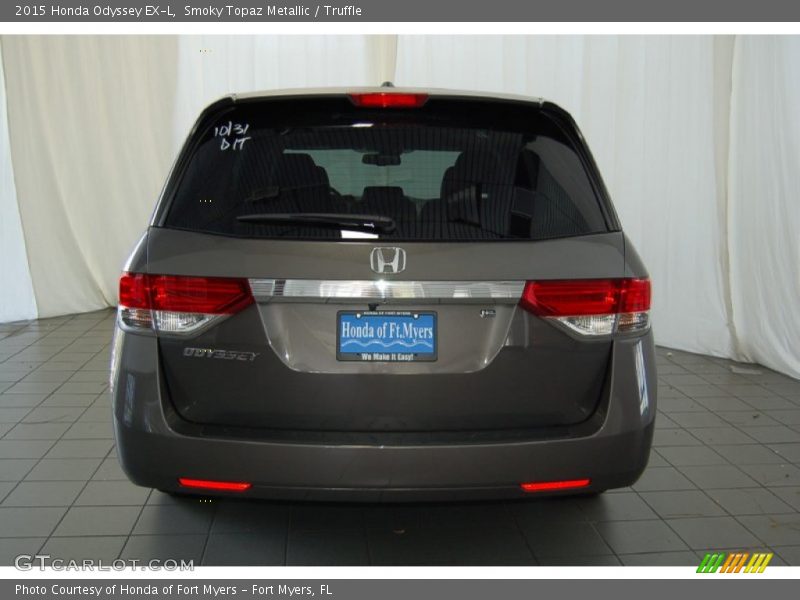 Smoky Topaz Metallic / Truffle 2015 Honda Odyssey EX-L