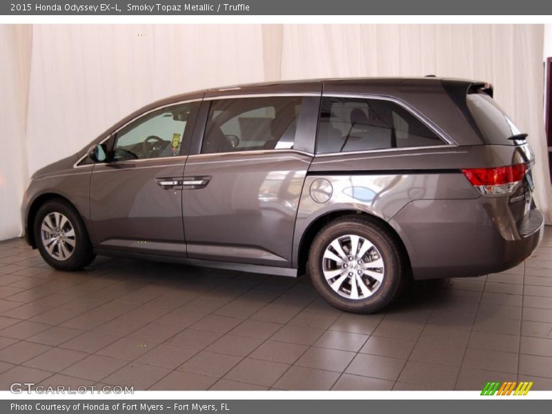 Smoky Topaz Metallic / Truffle 2015 Honda Odyssey EX-L