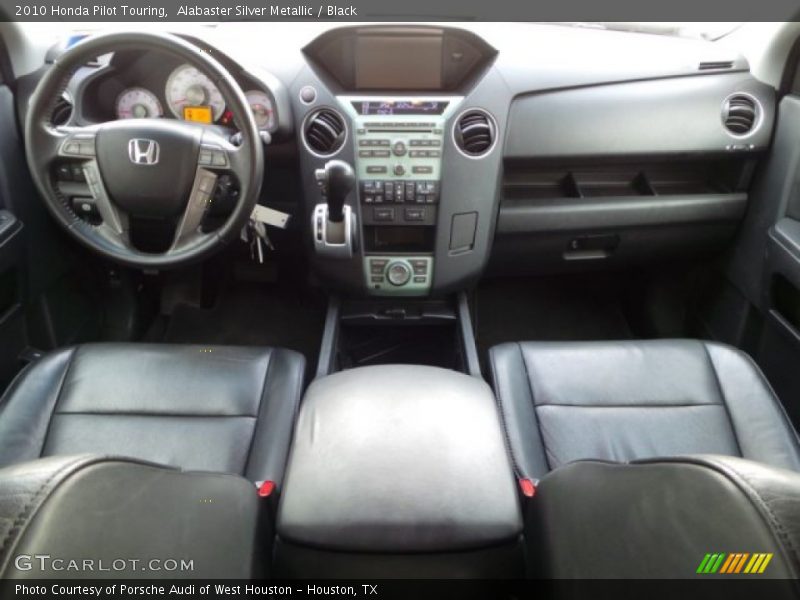 Alabaster Silver Metallic / Black 2010 Honda Pilot Touring