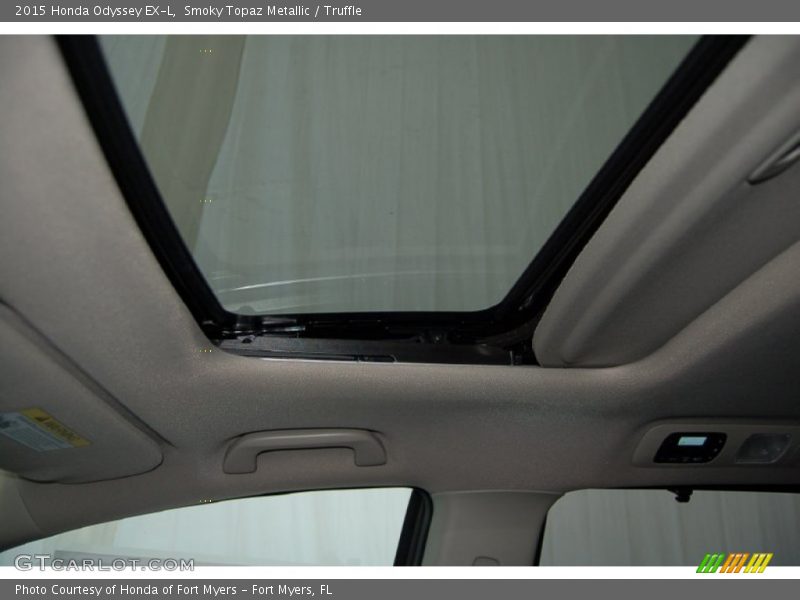 Smoky Topaz Metallic / Truffle 2015 Honda Odyssey EX-L