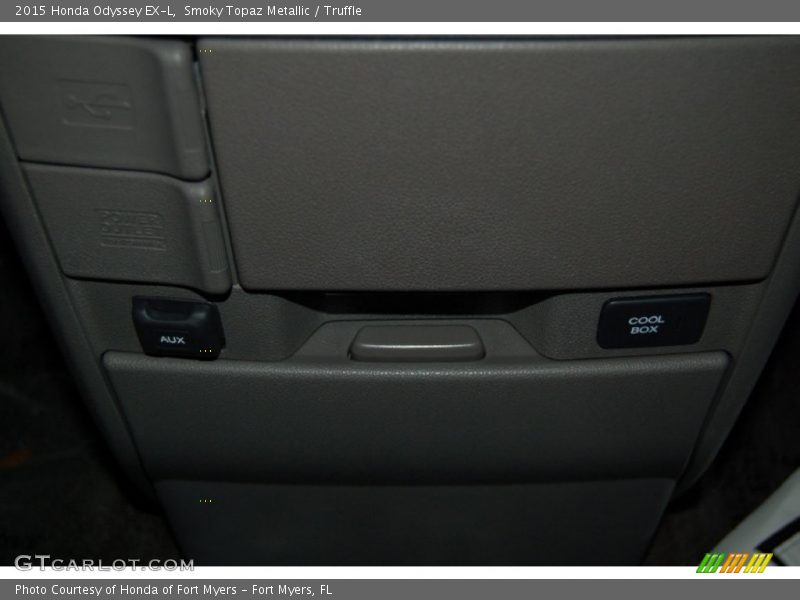 Smoky Topaz Metallic / Truffle 2015 Honda Odyssey EX-L