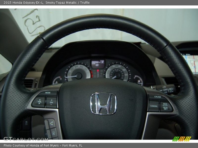 Smoky Topaz Metallic / Truffle 2015 Honda Odyssey EX-L