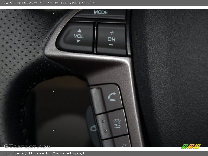 Smoky Topaz Metallic / Truffle 2015 Honda Odyssey EX-L