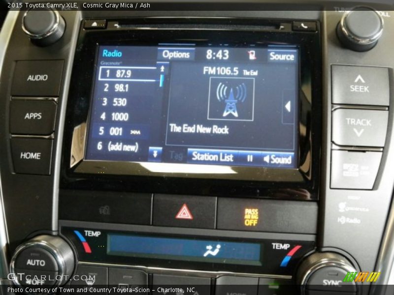 Cosmic Gray Mica / Ash 2015 Toyota Camry XLE
