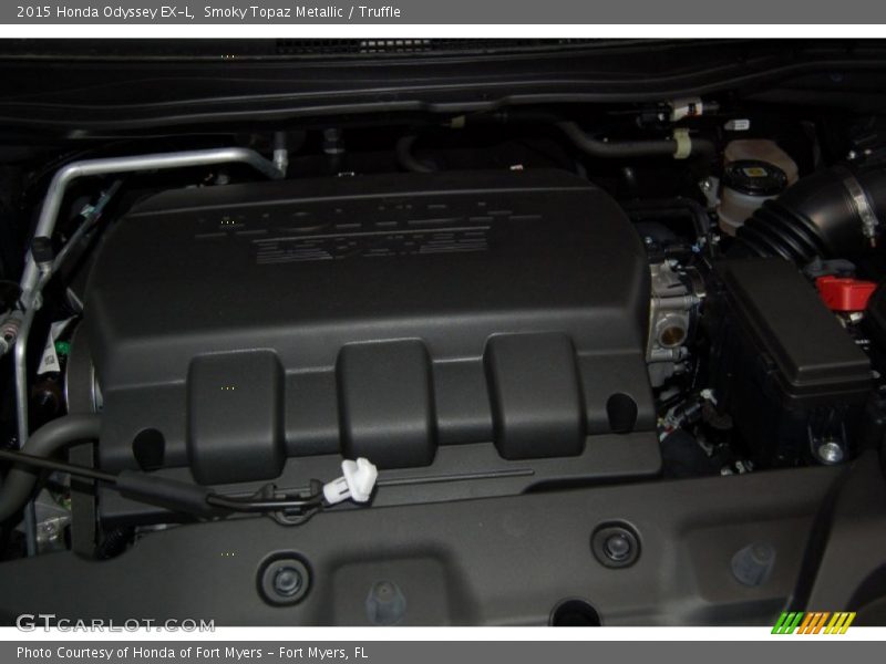 Smoky Topaz Metallic / Truffle 2015 Honda Odyssey EX-L