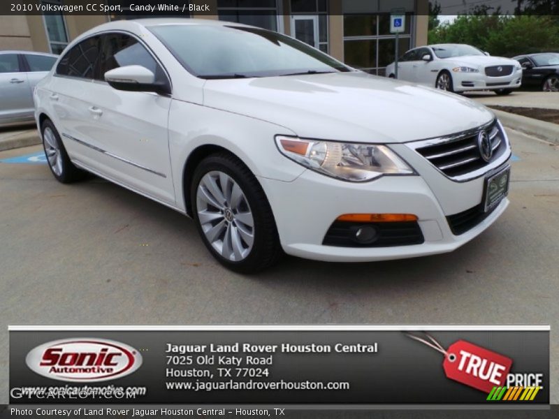 Candy White / Black 2010 Volkswagen CC Sport