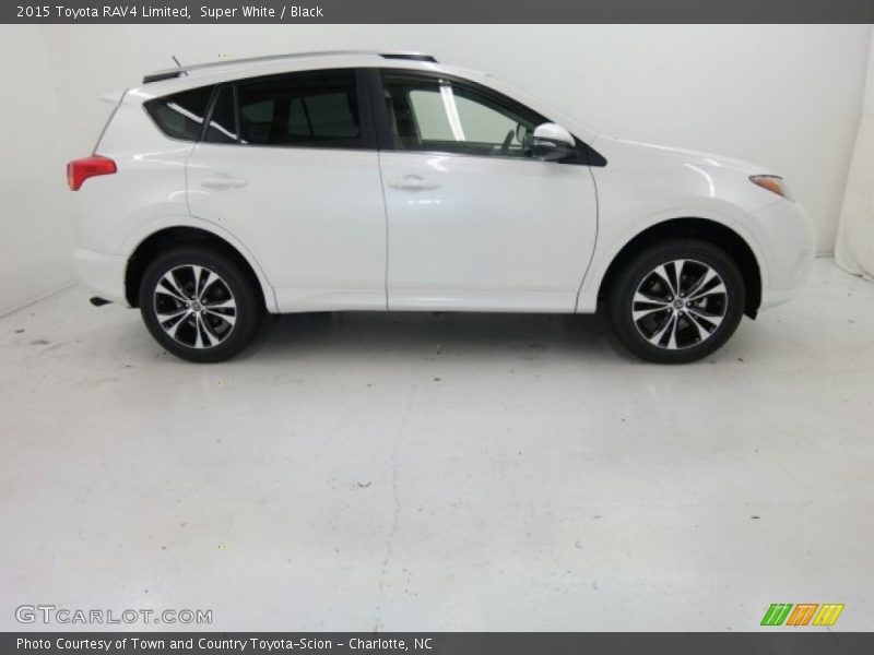 Super White / Black 2015 Toyota RAV4 Limited