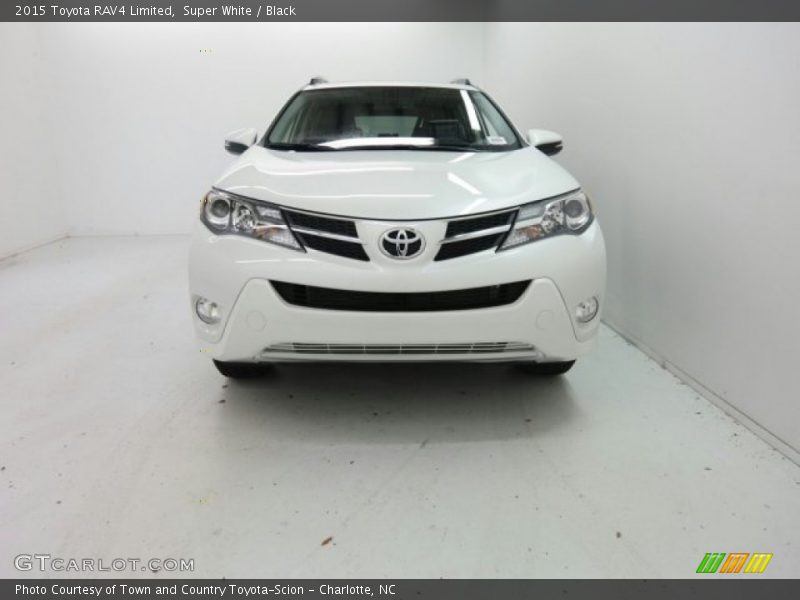 Super White / Black 2015 Toyota RAV4 Limited