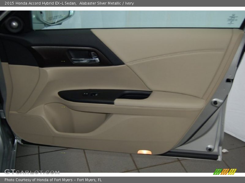 Alabaster Silver Metallic / Ivory 2015 Honda Accord Hybrid EX-L Sedan