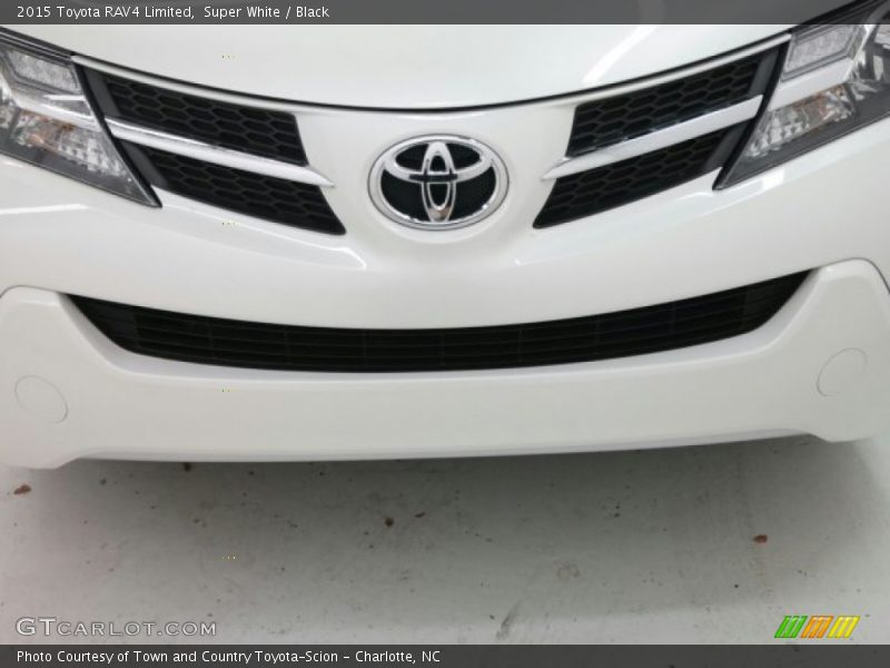 Super White / Black 2015 Toyota RAV4 Limited