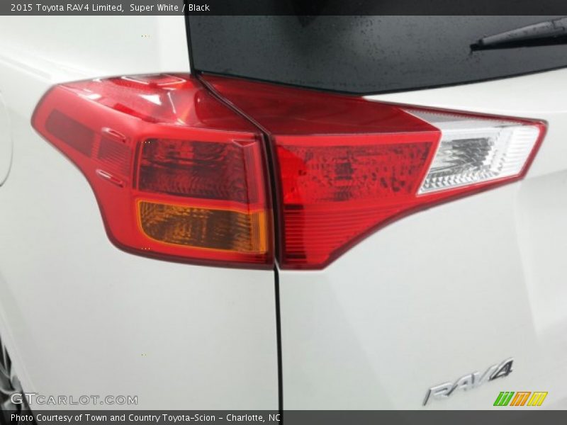 Super White / Black 2015 Toyota RAV4 Limited